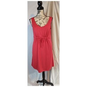 Columbia Pink Tank Dress with Adjustable Drawstring in the Front and Pockets, M